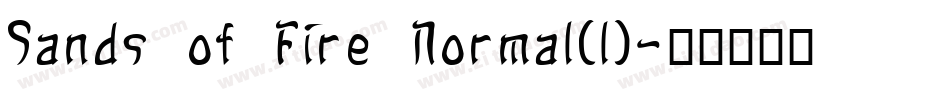 Sands of Fire Normal(1)字体转换
